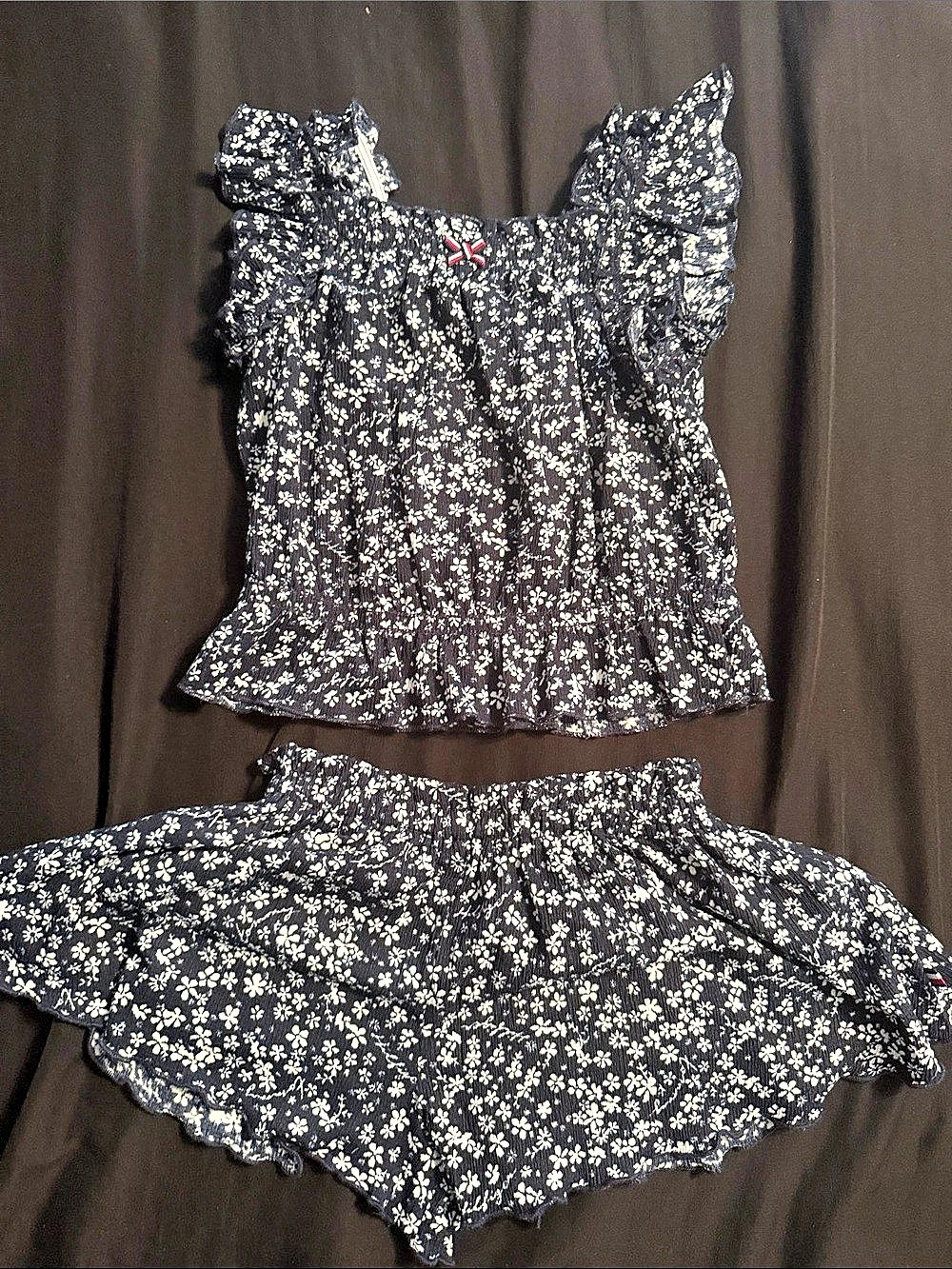 Tommy Hilfiger Girls Floral Top & Shorts Set Size 5